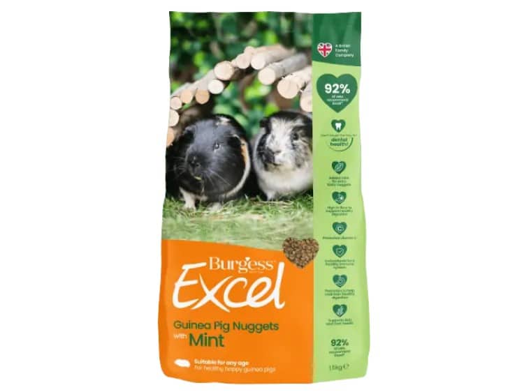 Burgess Excel Marsvin Nuggets med mint 1,5 kg